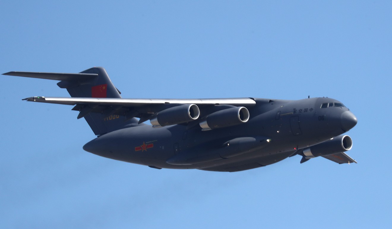 The Y-20 transport aircraft will be among the new generation of planes taking part in the parade. Photo: Dickson Lee