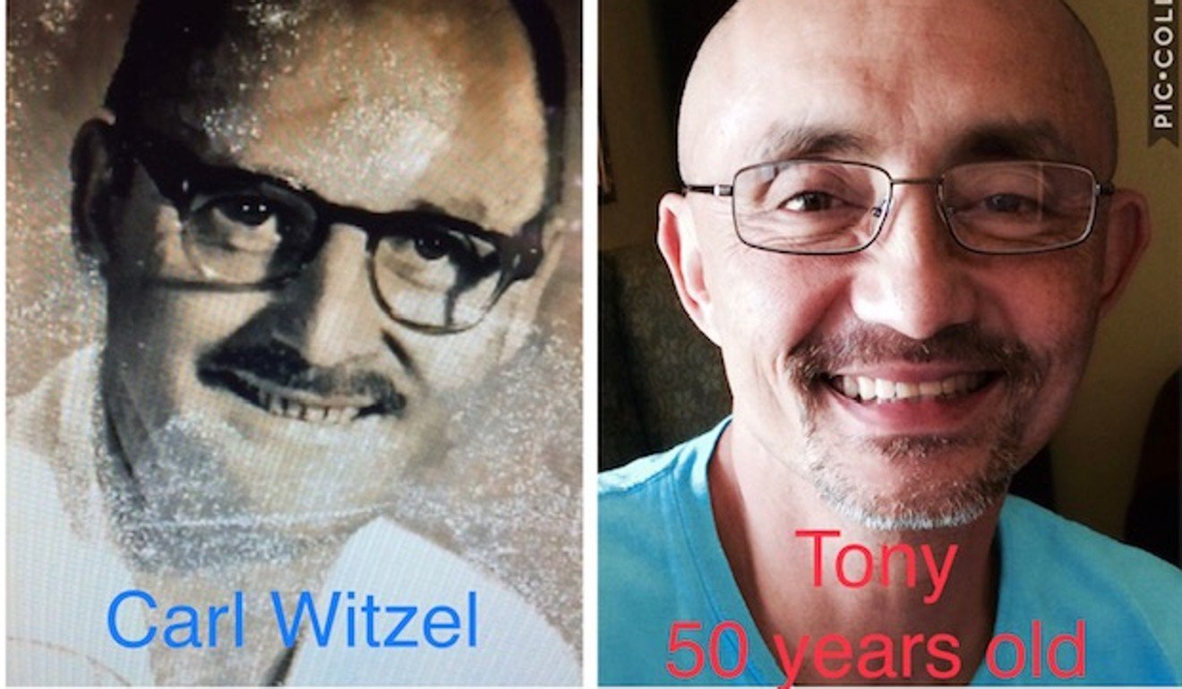 A collage shows the resemblance between Carl Witzel and Tony Nguyen. Photo courtesy of Coralei Nguyen