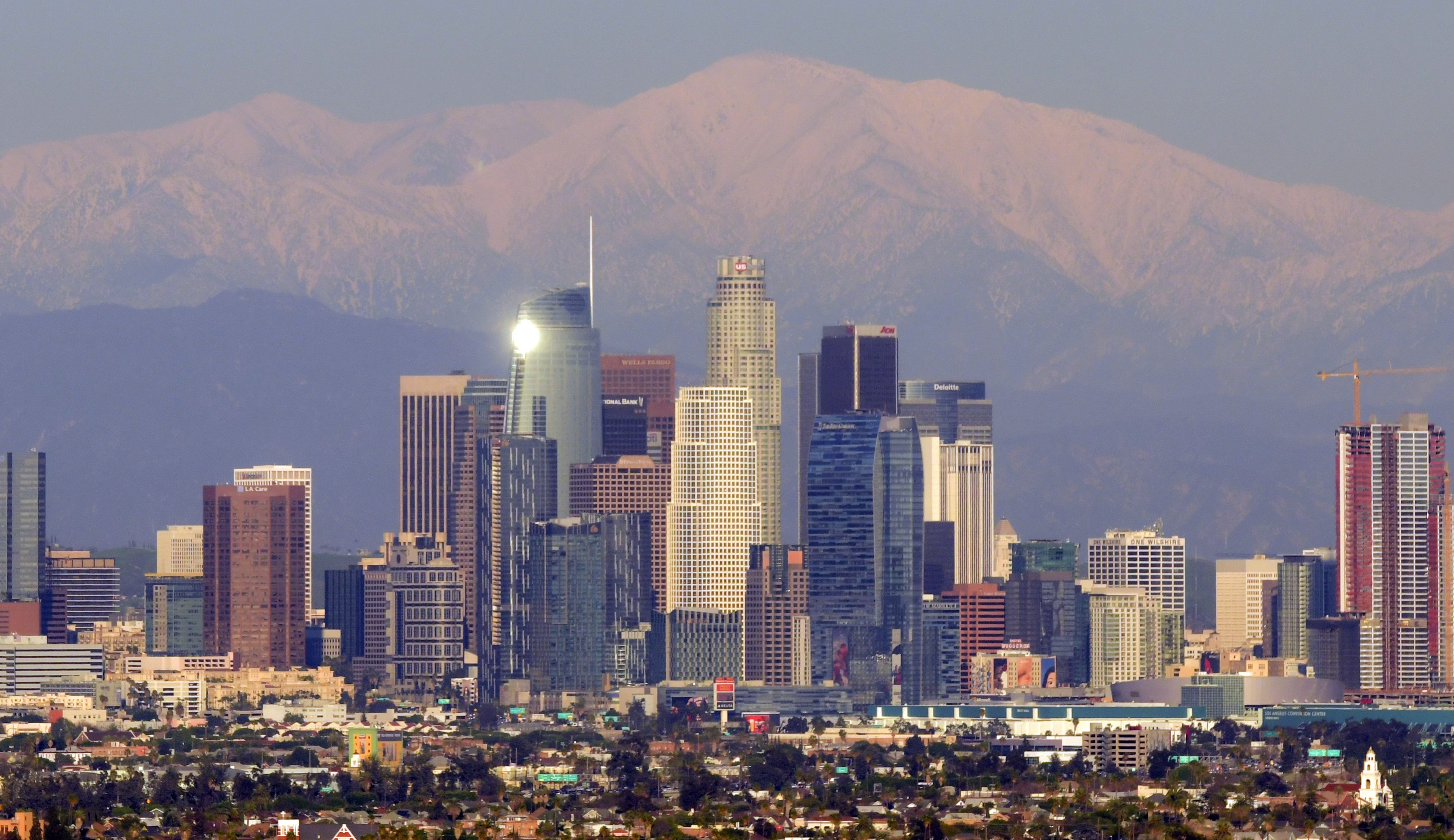 Downtown Los Angeles has never felt closer. Photo: AFP