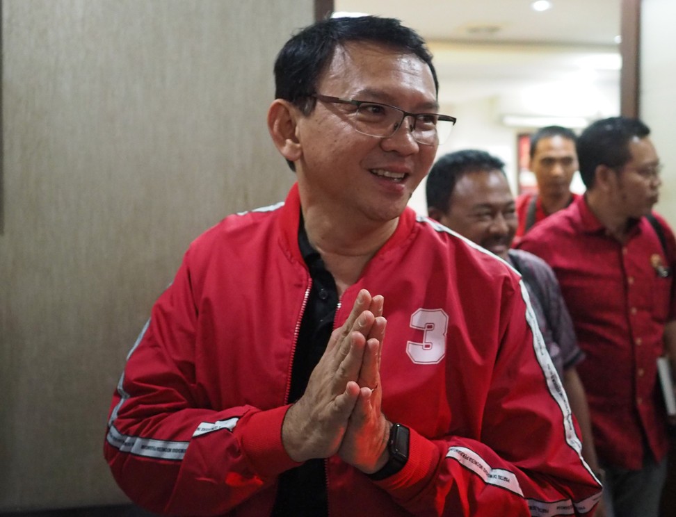 Jakarta’s one-time ethnic Chinese, Christian governor Basuki “Ahok” Purnama.
