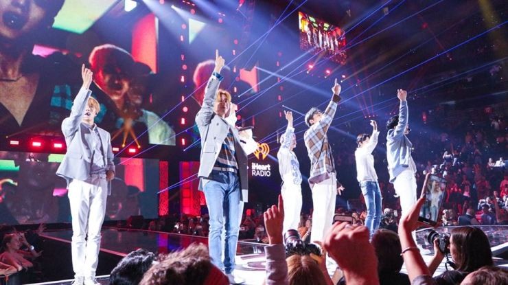 MONSTA X, a K-pop boy band, performed at iHeartRadio Music Festival last month. Many K-pop groups are being criticised for ignoring local fans. Photo: Starship Entertainment/Korea Times