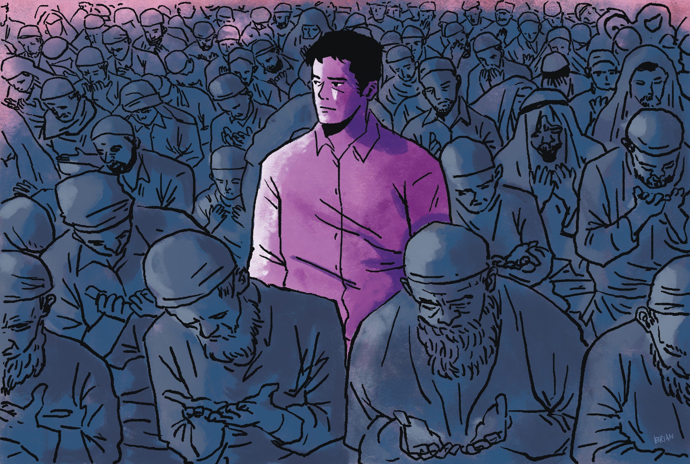 Indonesia is a country built on rigid religious traditions. So what happens to non-believers? Illustration: Brian Wang