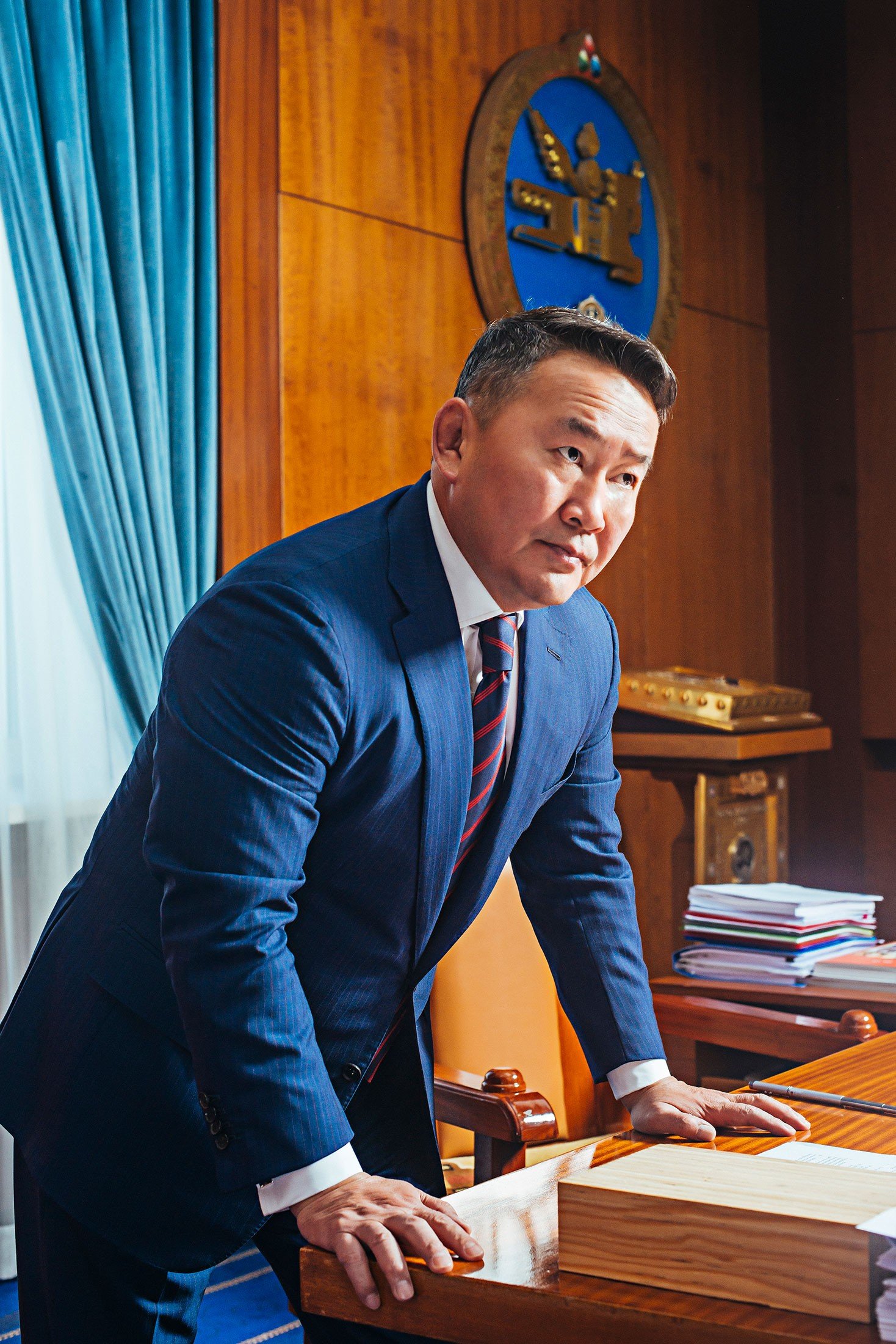 Mongolian President Khaltmaa Battulga. Photo: Bloomberg / Bat-Orgil