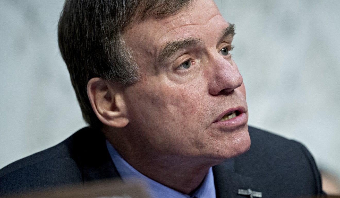“No Chinese company is genuinely private,” said US Senator Mark Warner, ranking member of the Senate Intelligence Committee. Photo: Andrew Harrer/Bloomberg