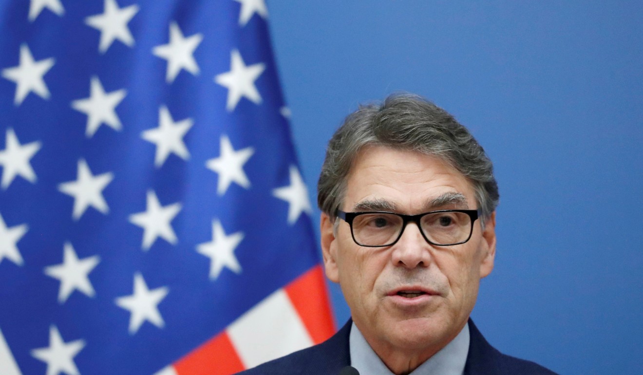 US Energy Secretary Rick Perry. Photo: Reuters