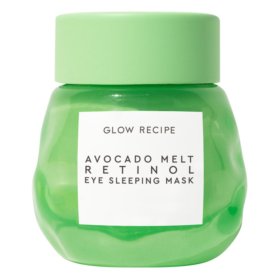 Glow Recipe’s Avocado Melt Retinol Eye Sleeping Mask.