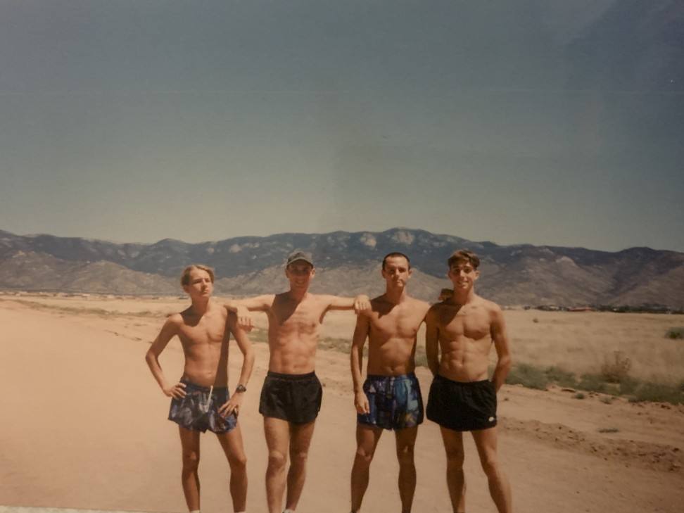 Board (third right), in New Mexico, in 1995. Photo: courtesy of Michael Board