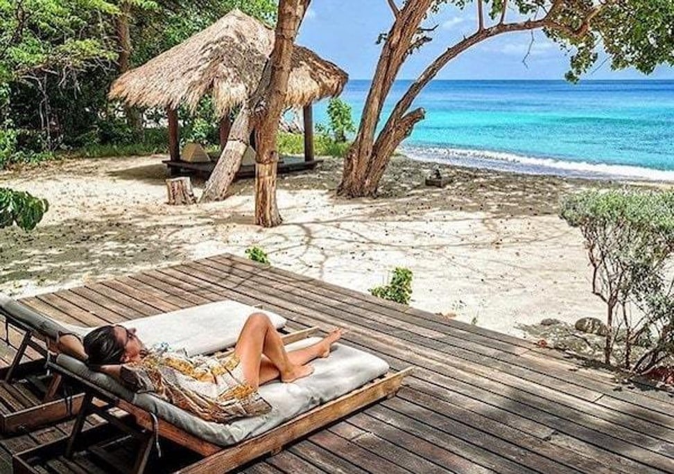 The boutique hotel Laluna is made up of just 16 rooms, cottages and villas on the island of Grenada.