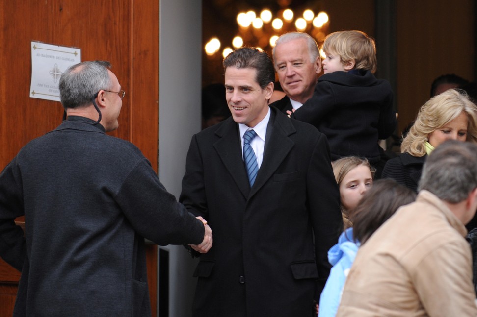 US presidential candidate Joe Biden and his son Hunter Biden are under attack for their dealings in China. Photo: Reuters