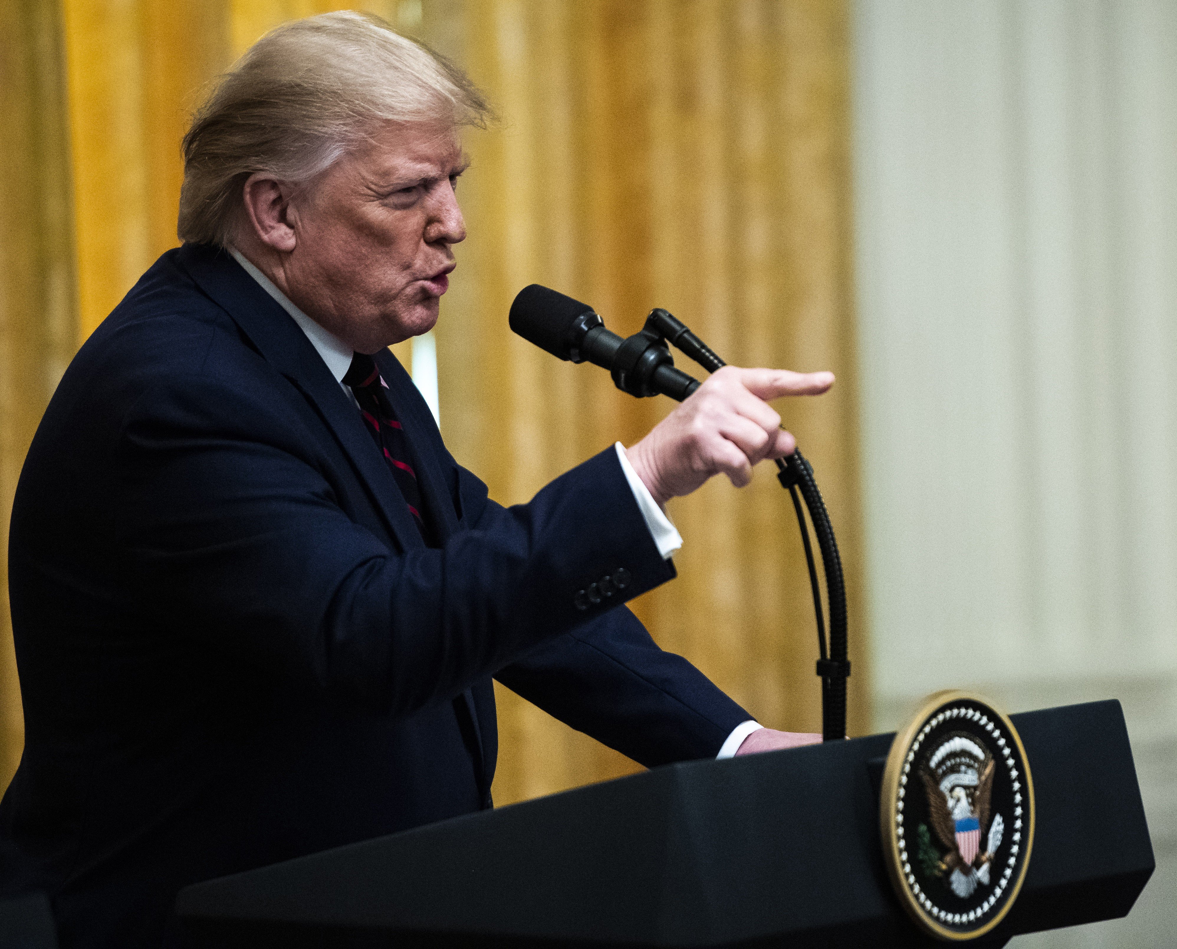 Under siege, there’s no telling how Donald Trump may move on critical foreign policy matters. Photo: The Washington Post