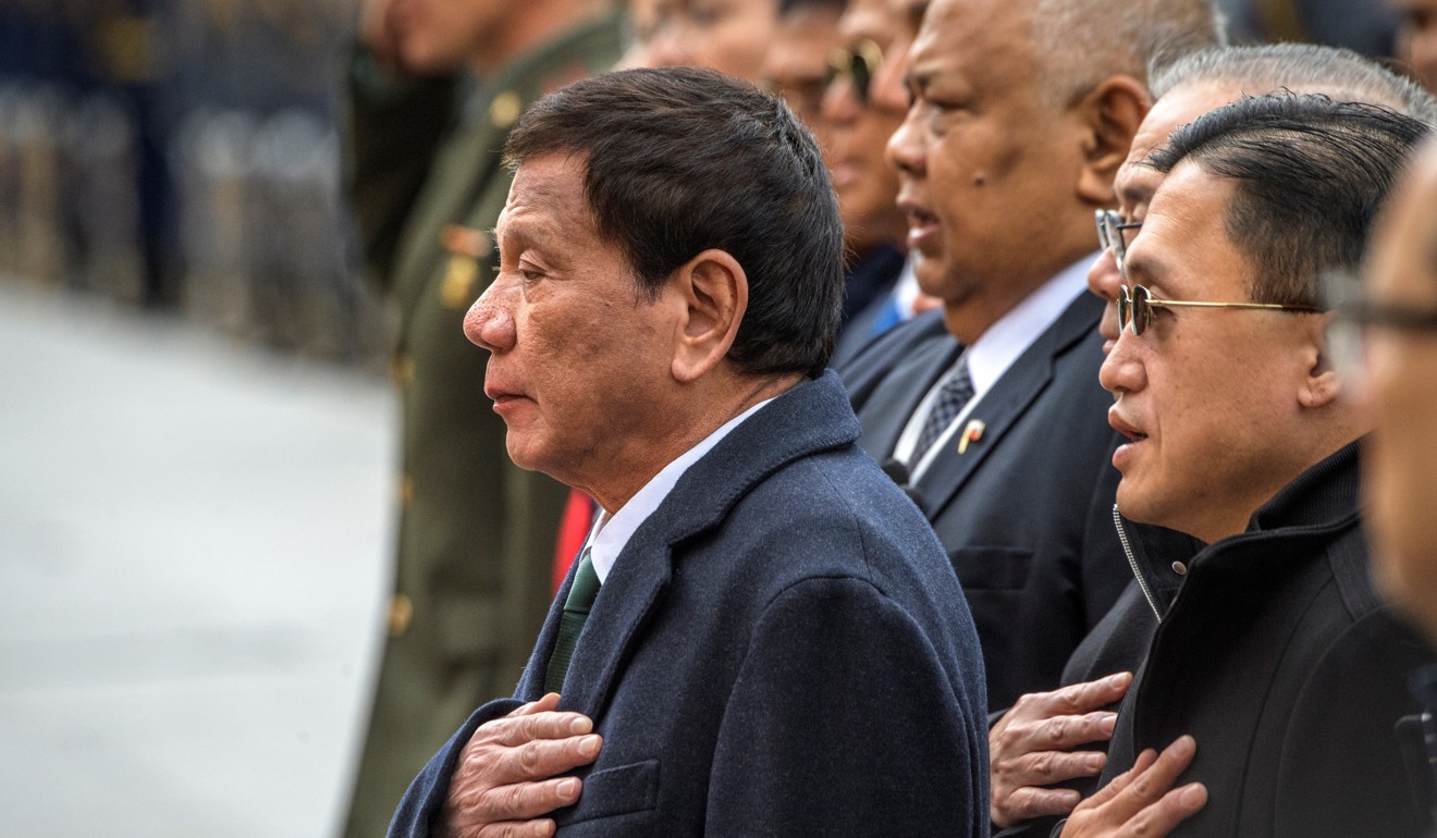 Philippine President Rodrigo Duterte during his trip to Moscow. Photo: AP