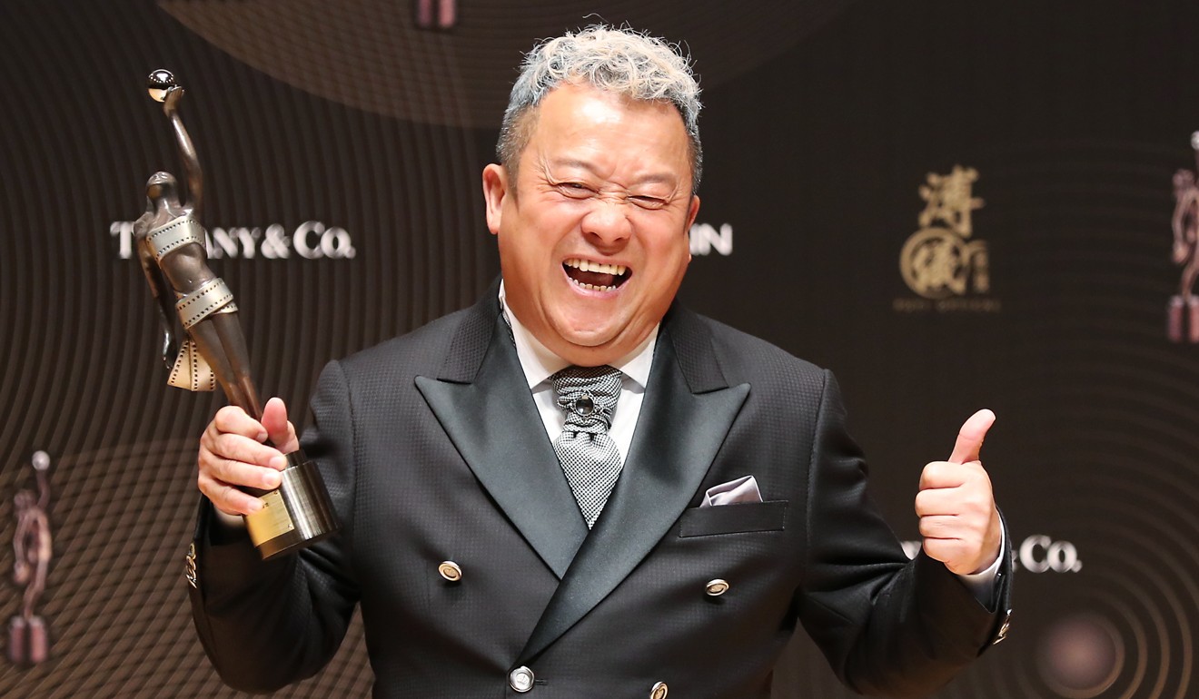 Eric Tsang poses for media at the 36th Hong Kong Film Awards. Photo: Edward Wong