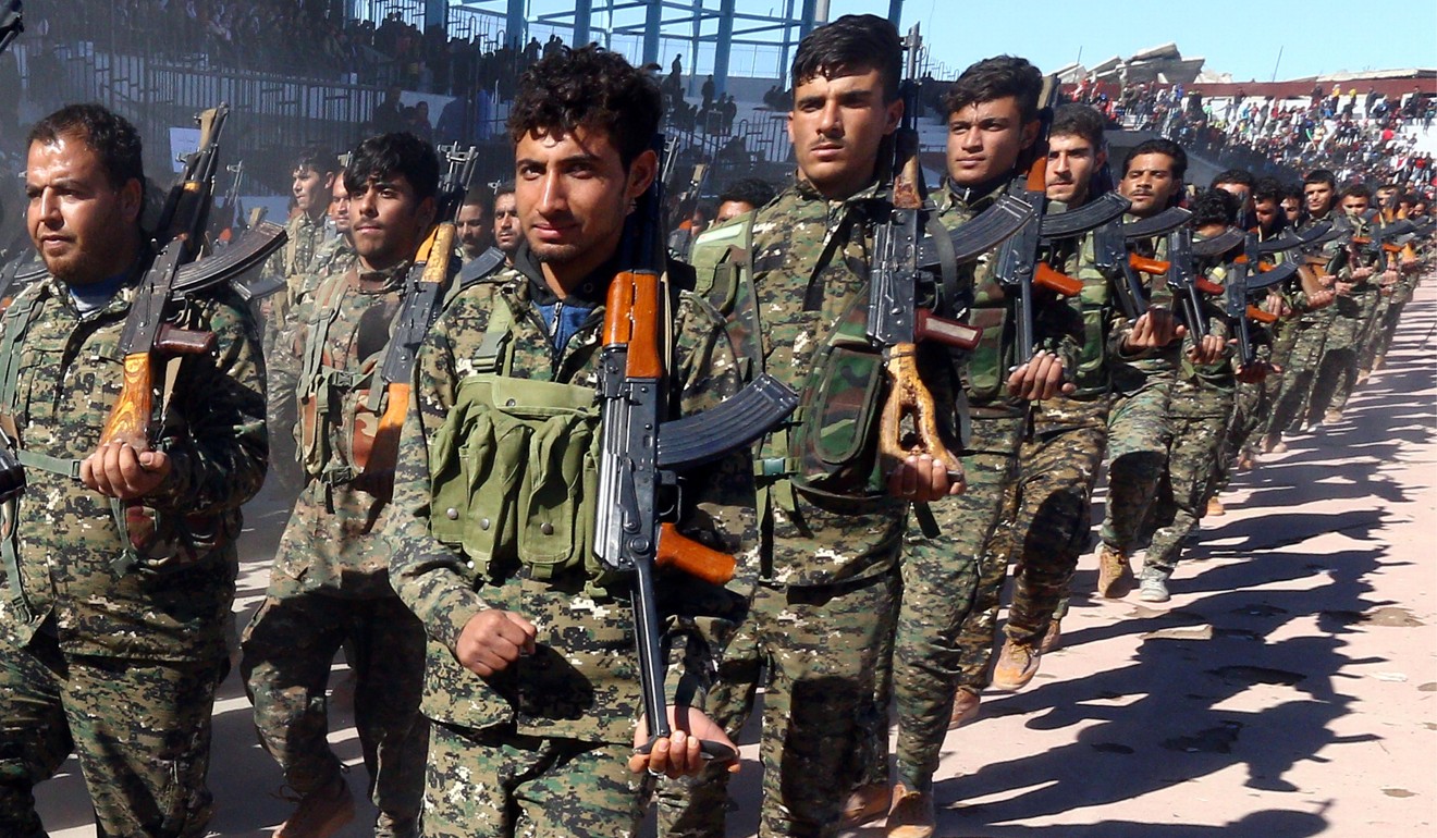 Kurdish-led Syrian Democratic Forces in Raqqa, Syria. Photo: Reuters
