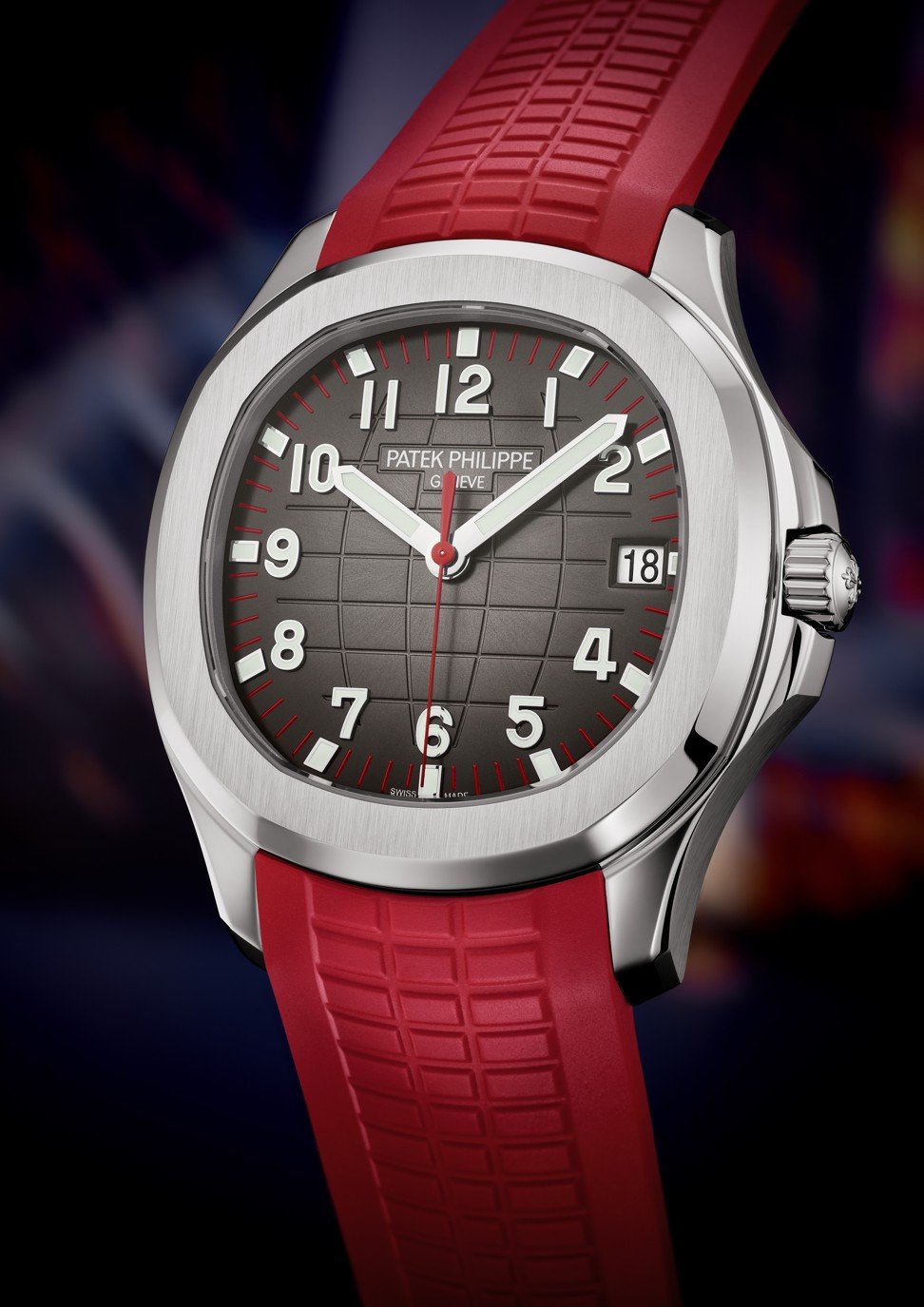 未使用 Patek Philippe パテックフィリップ ネクタイ レッド 赤 Introducing: The Patek Philippe Aquanaut Ref. 5167A For The