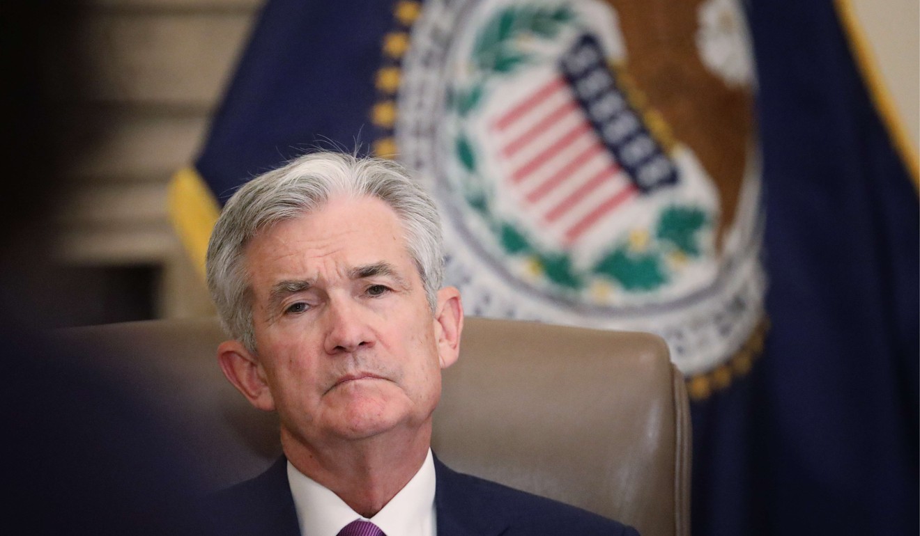 US Fed chief Jerome Powell attends an event at the Federal Reserve headquarters in Washington on October 4. Photo: AFP