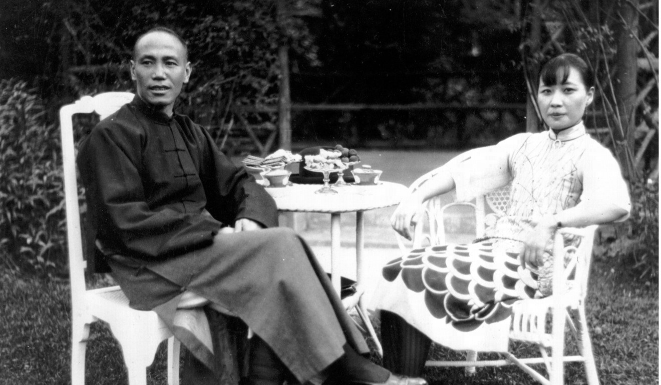 “Little Sister” Soong May-ling with Chiang Kai-shek in the garden of their home at Nanchang, in China’s Jiangxi province, in 1927. Photo: AP