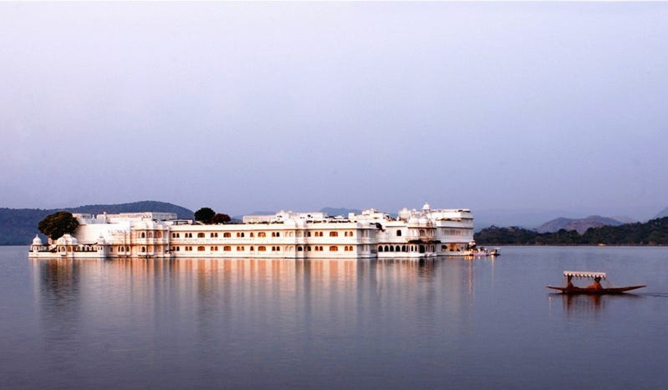 Taj Lake Palace was originally built for a prince, and guests need to be shuttled to the hotel by private boat.