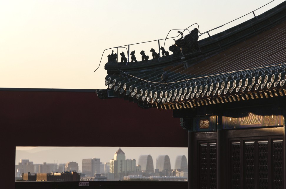 A view of Beijing from the rooftop of Longfu Temple. Photo: Simon Song