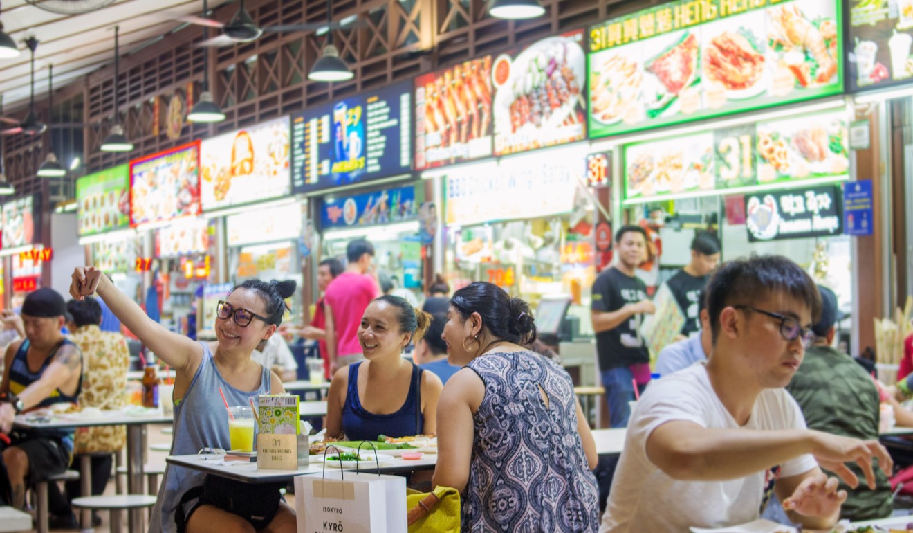 Food courts or centres often offer a range of cuisines.