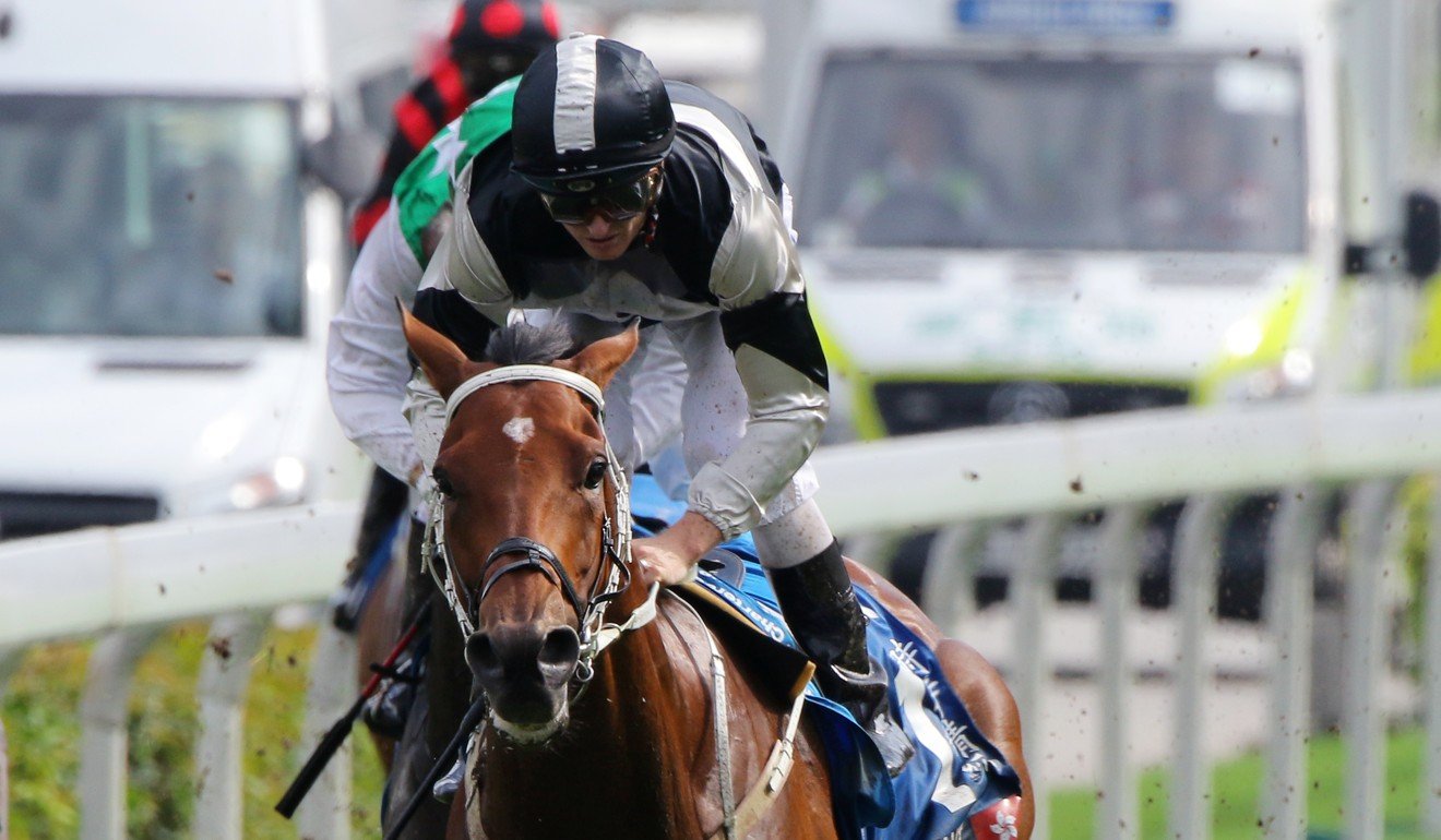 Exultant wins the Group One Champions & Chater Cup in May.