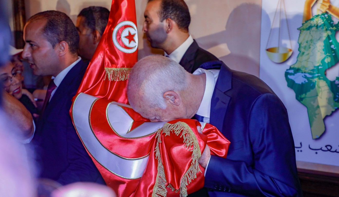 Celebrations As Outsider Academic Kais Saied Set For Landslide Tunisia