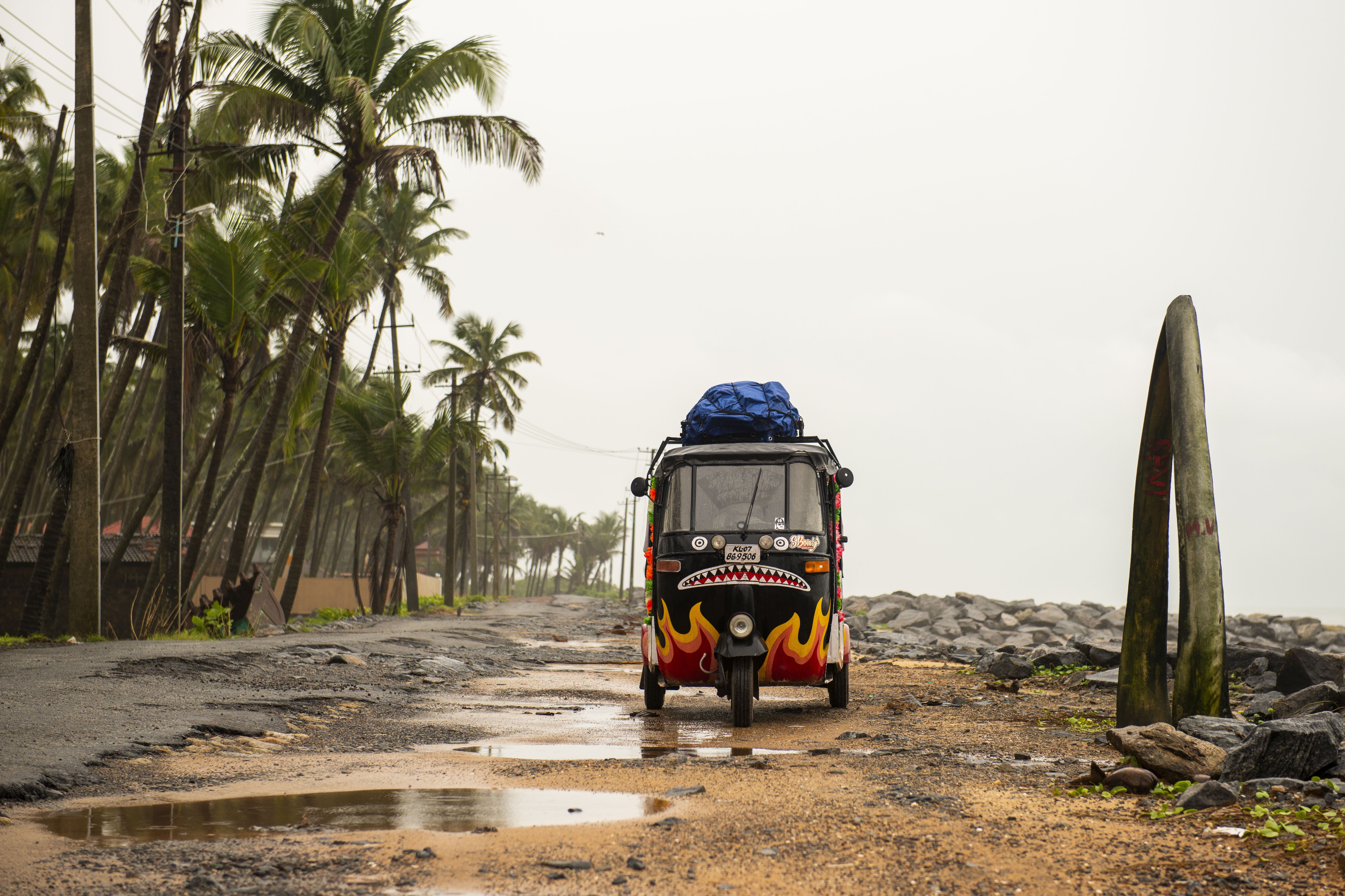 The author makes a beachside pit stop. Photo: David Burden