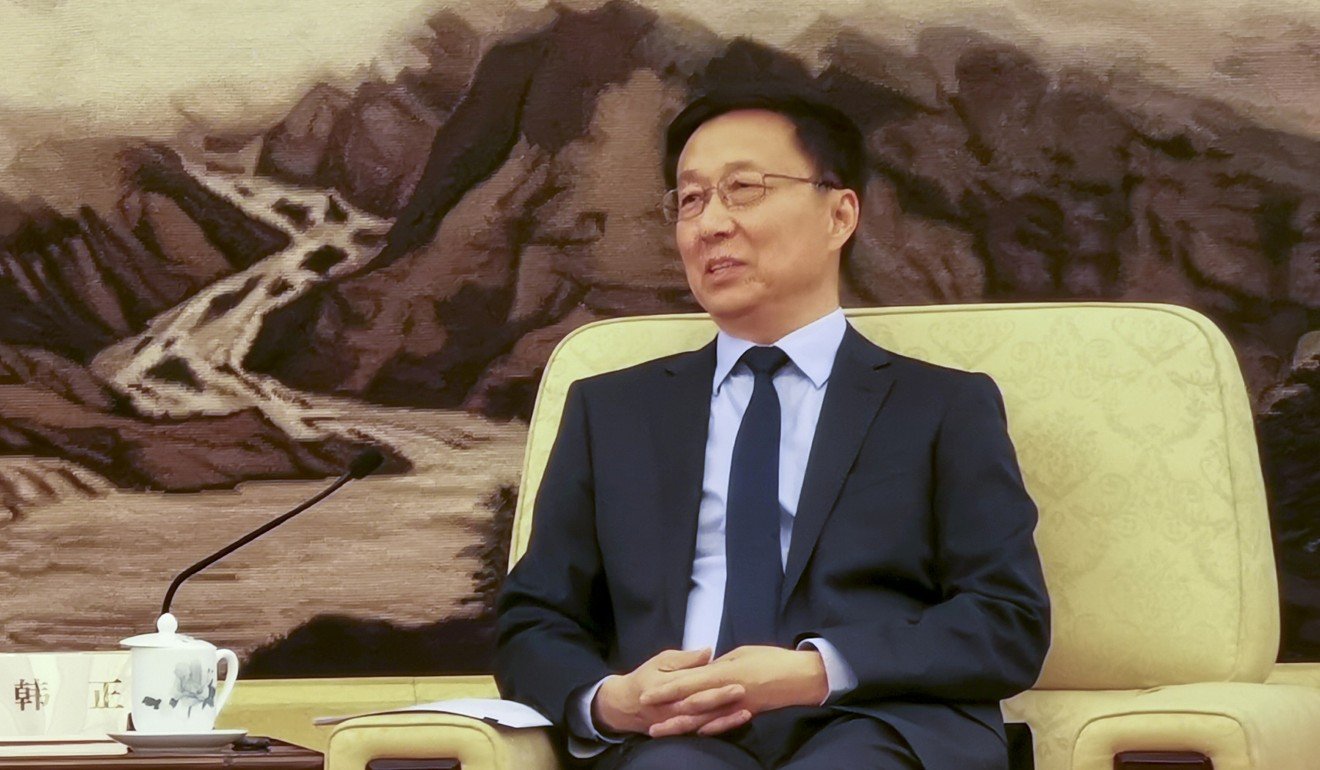 Chinese Vice-Premier Han Zheng. Photo: Pool
