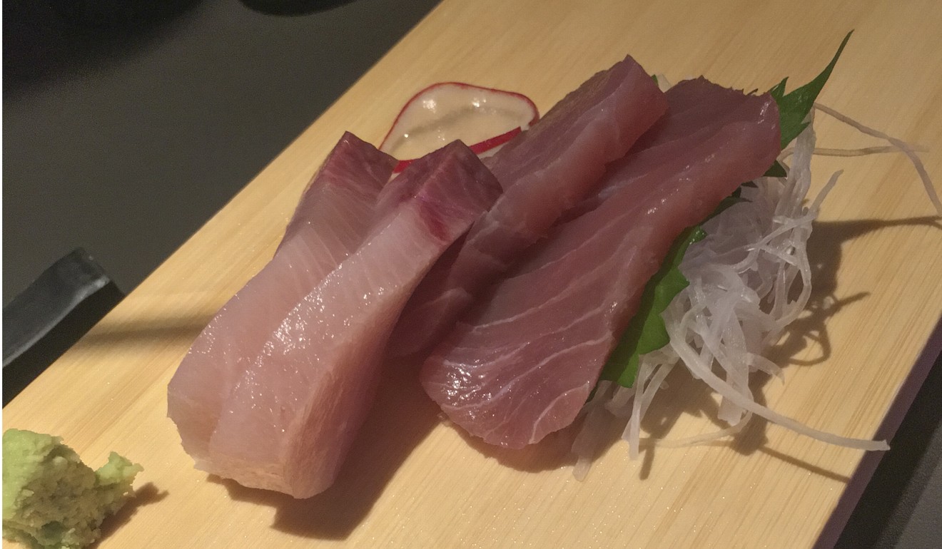 Hamachi and yellowfin tuna sashimi. Photo: Snow Xia