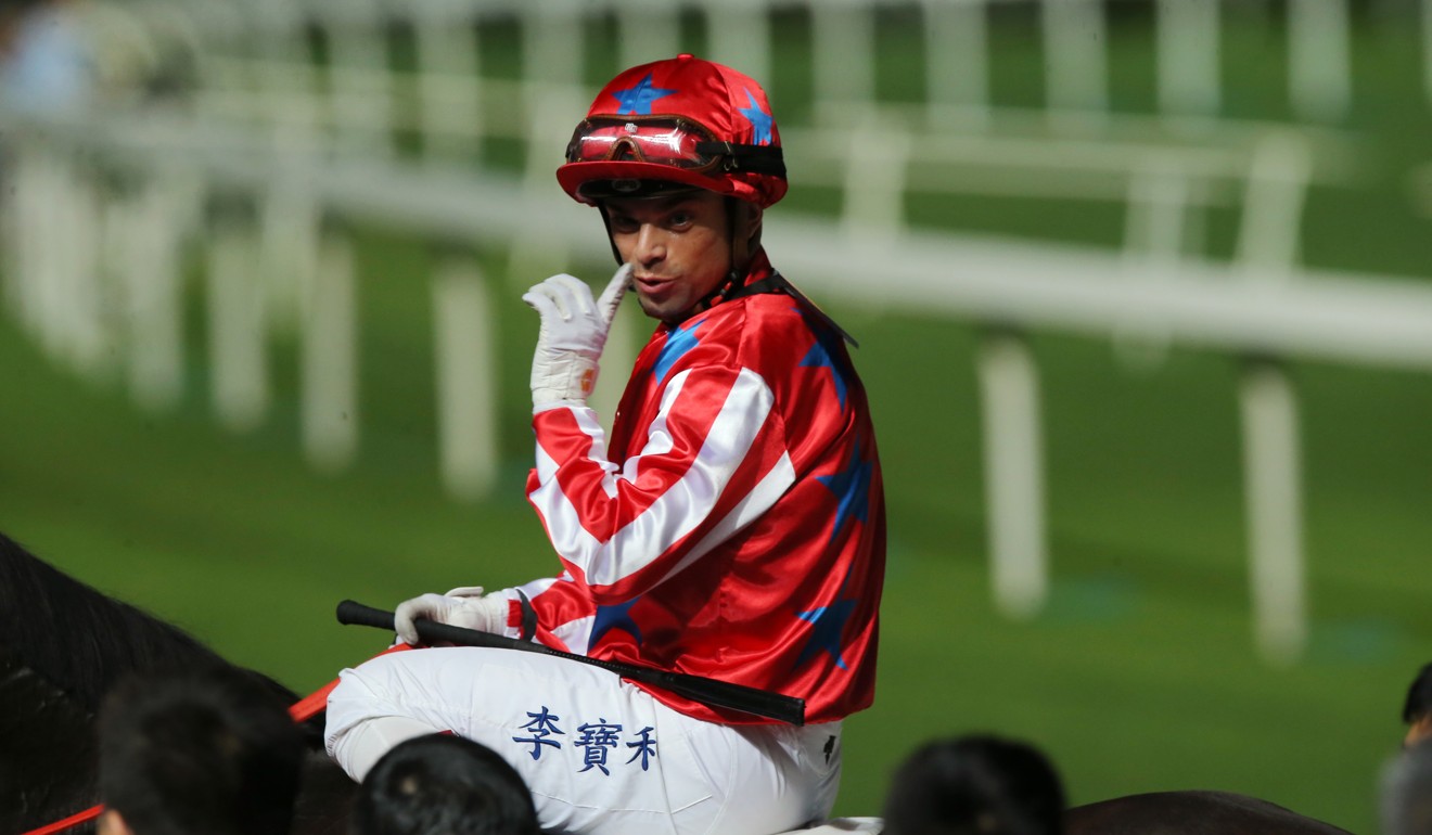 Umberto Rispoli rides a winner at Happy Valley last season.