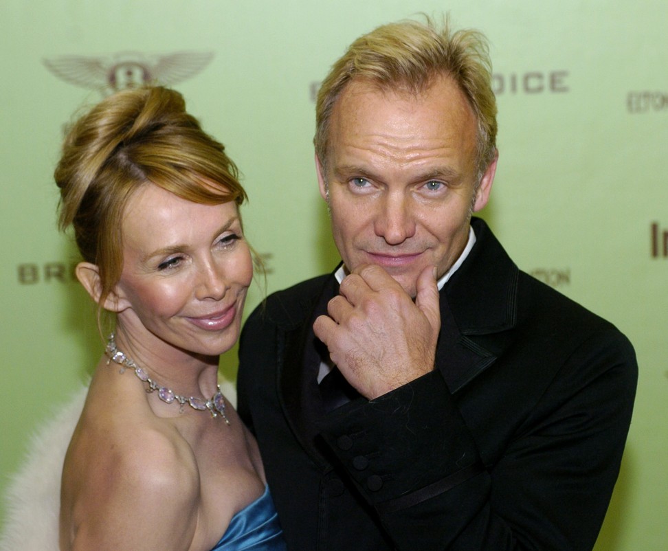 Sting and Trudie Styler. Photo: AP