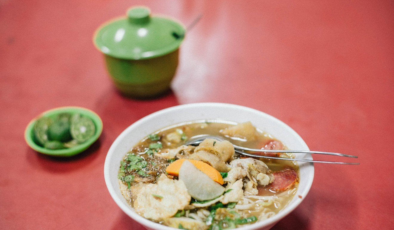 A dish of soto Betawi soup, or Betawi beef, at Soto Betawi Nyonya Afung in Glodok – a good place for a lunch. Photo: Agoes Rudianto