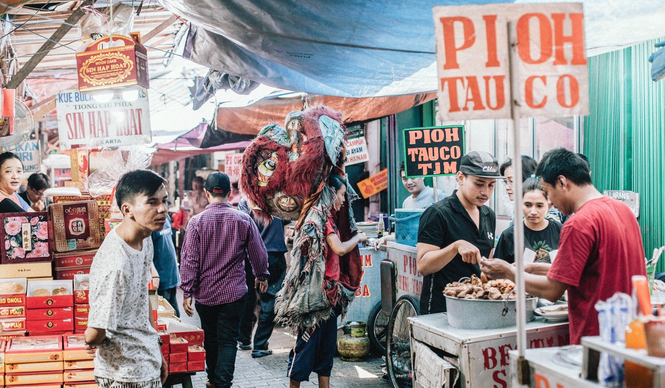 A market in Gloria Alley, Jakarta’s Chinatown. Photo: Agoes Rudianto