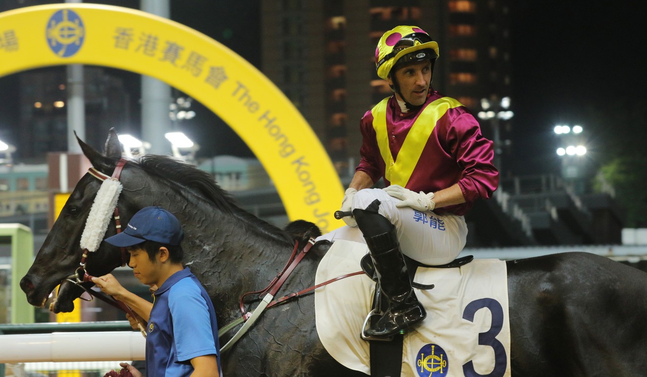 Neil Callan discusses the win of Happy Warrior at Happy Valley on Wednesday night.