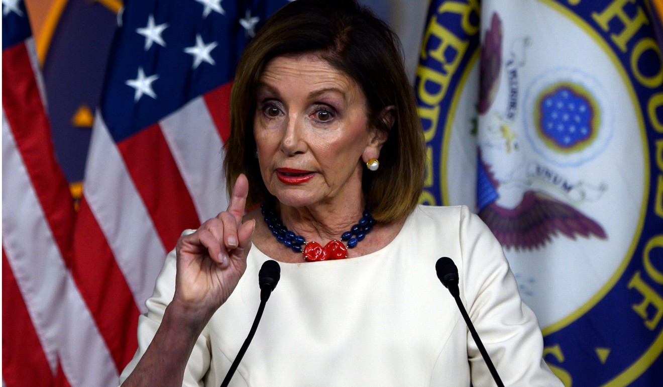 House Speaker Nancy Pelosi praised the Hong Kong protesters for their courage. Photo: AFP
