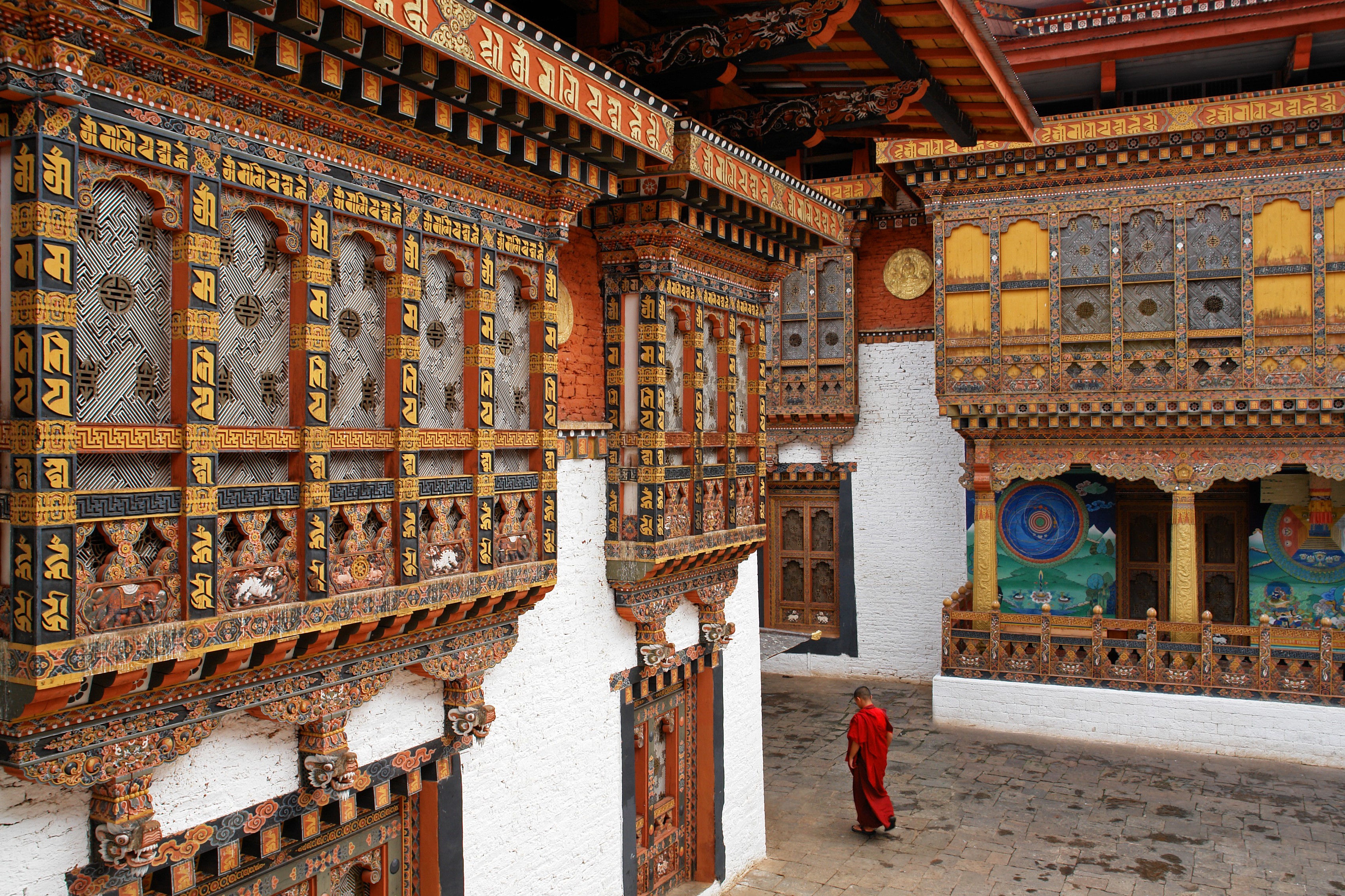 A temple in Punakha Dzong in Bhutan, which has been named the best country to visit in 2020 by the Lonely Planet guide. Photo: Getty
