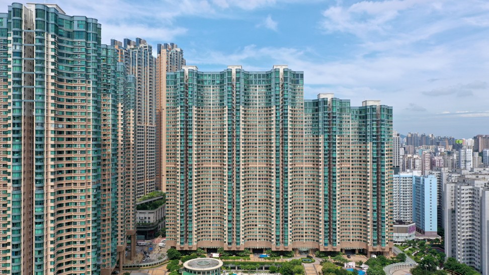 Aerial drone view of the Olympian City residential buildings, Tai Kok Tsui. Roy Isa