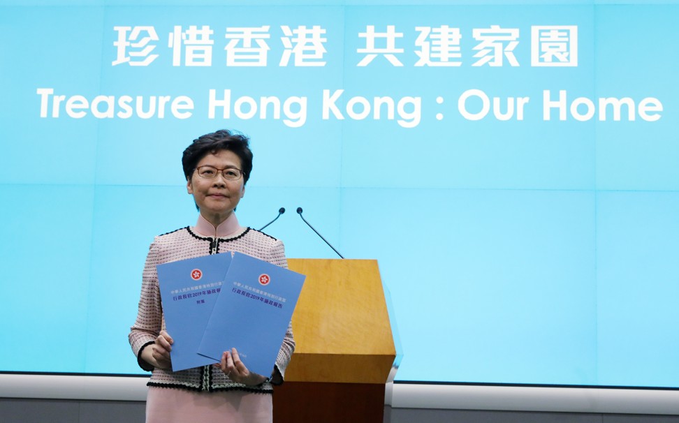 Chief Executive Carrie Lam Cheng Yuet-ngor is set to raise the mortgage cap to 90 per cent, from 60 per cent, for homes valued at HK$8 million (US$1 million). Photo: May Tse