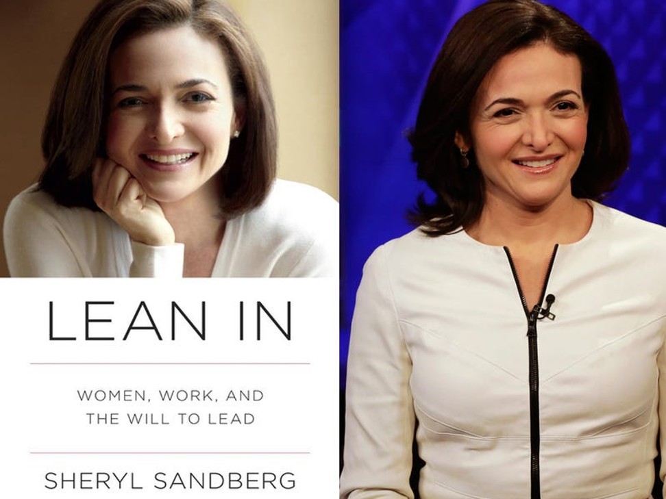 Sandberg’s first book was a bestseller. Photos: Amazon, AP Images