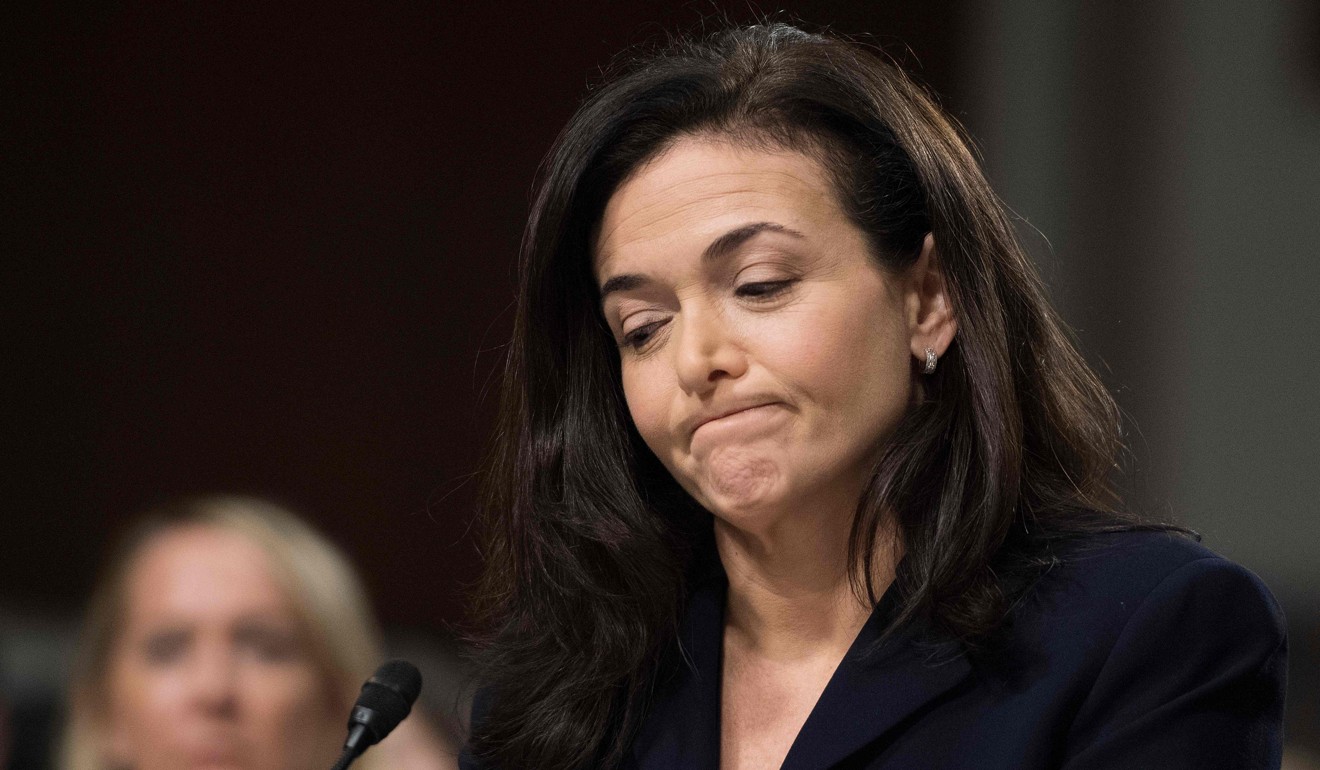 Facebook COO Sheryl Sandberg testifies before the United States Senate Select Committee on Intelligence on Capitol Hill. Photo: AFP