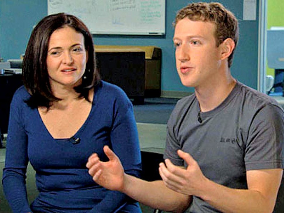 Mark Zuckerbug pursued Sandberg to join Facebook. Photo: PBS