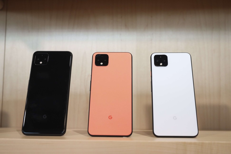 The Pixel 4 is covered with Gorilla Glass on the front and back, which makes it something of a fingerprint magnet. Photo: AFP