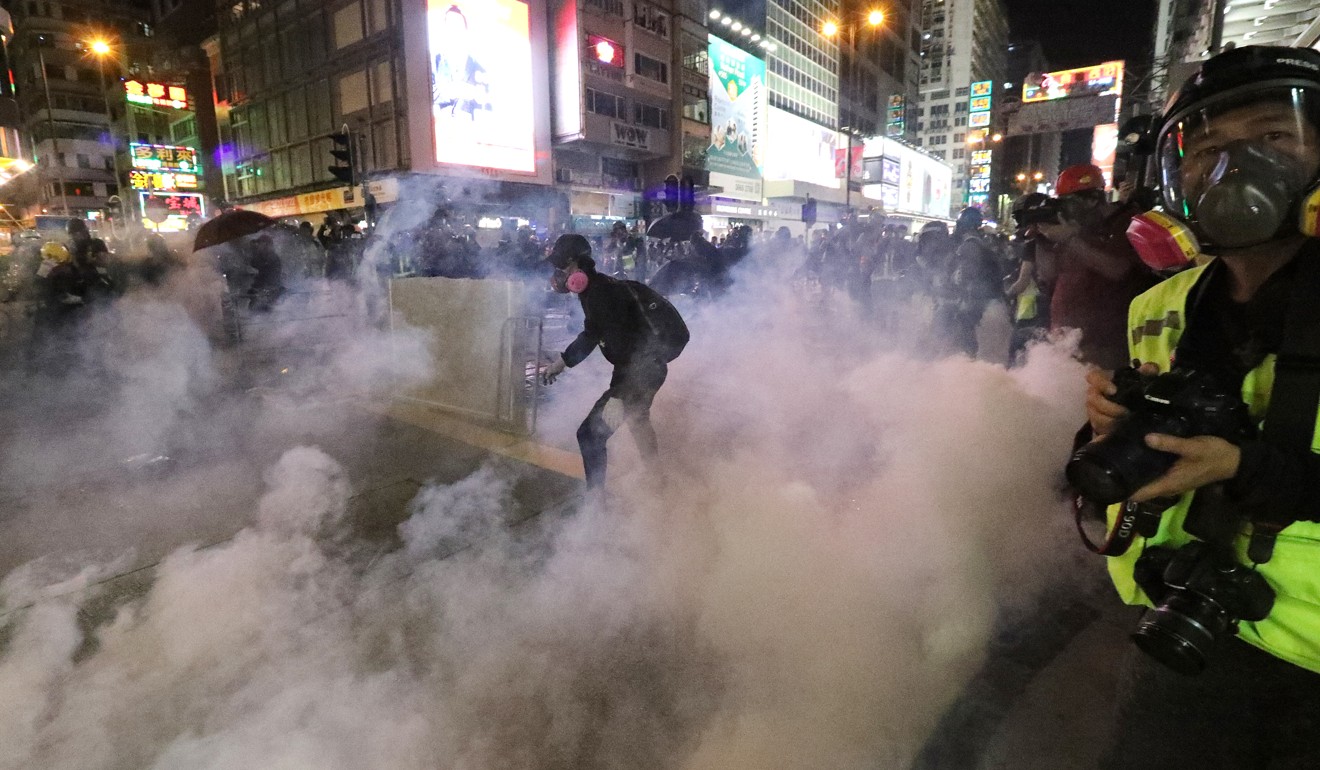 Police fired 260 rounds of tear gas. Photo: Felix Wong