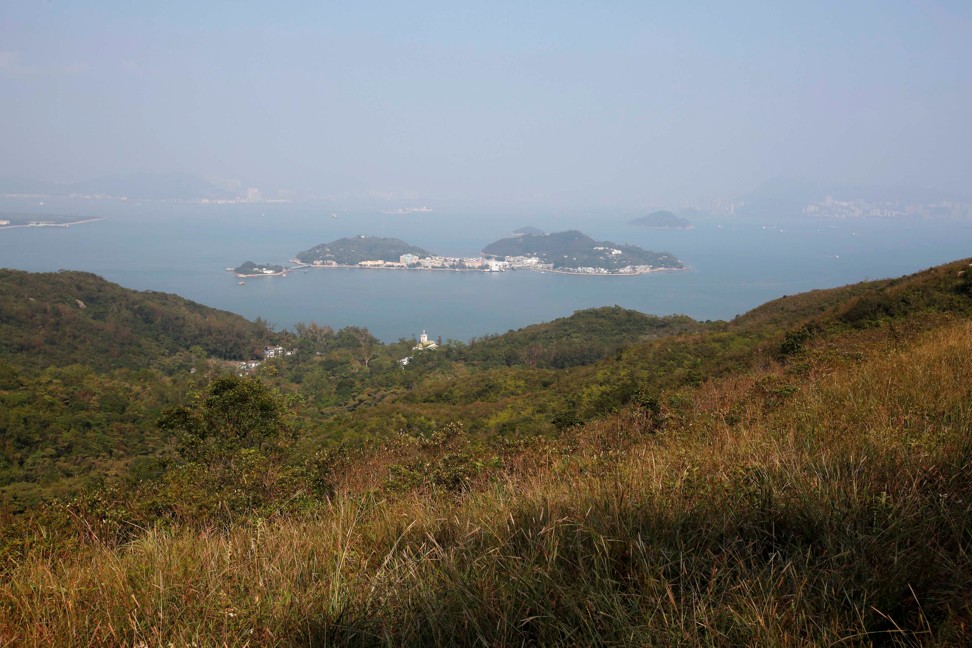 The tiny horseshoe-shaped Peng Chau island. Photo: Reuters