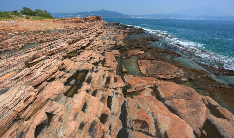The unique geology of Ping Chau. Photo: AFCD