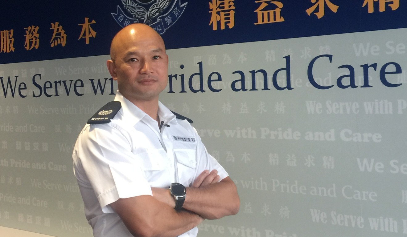 Sergeant Lau Chak-kei wrote on social media he found it “unimaginable” that government officials would meet “rioters”. Photo: Xinhua