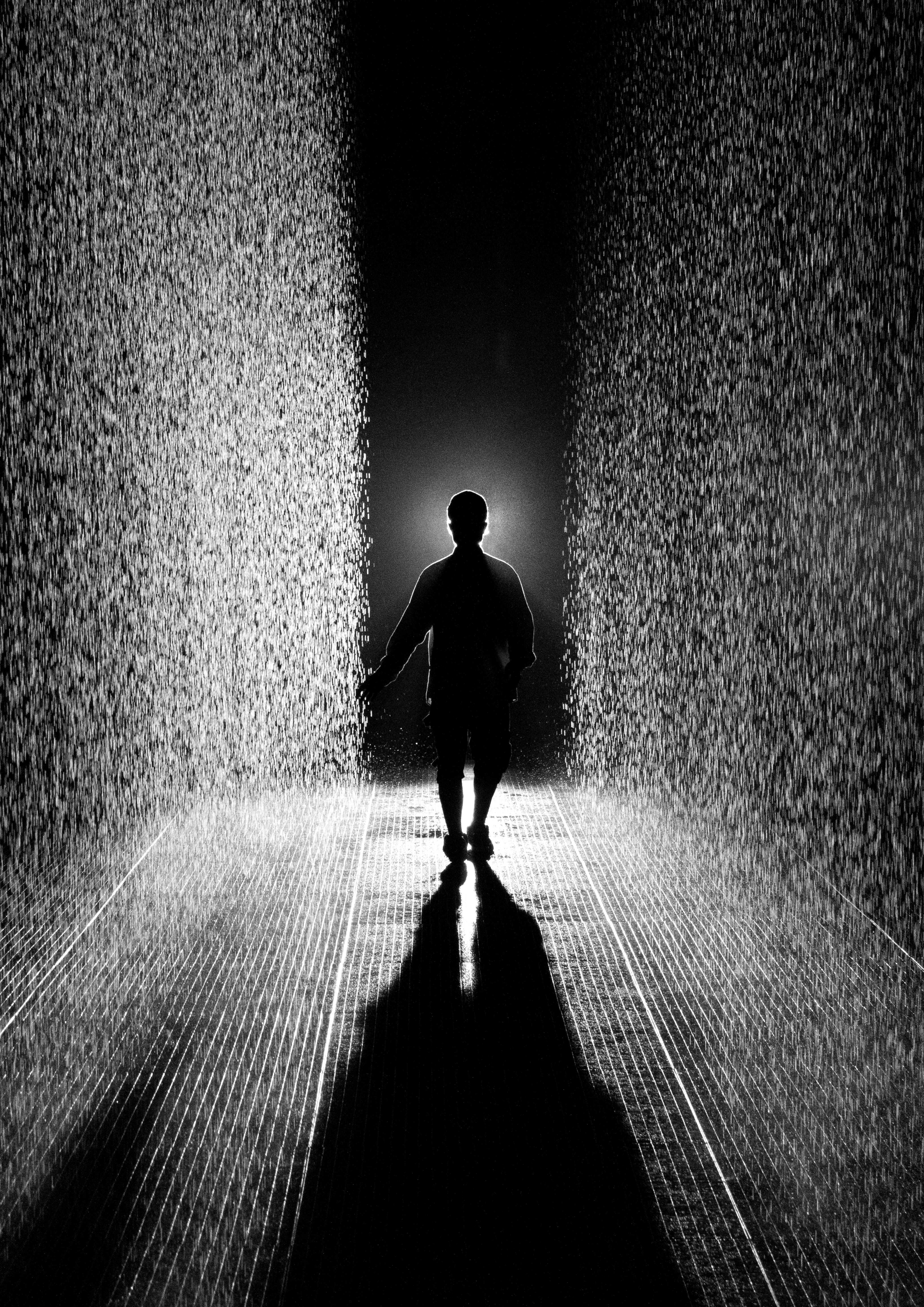 The Prince Hotel, in Melbourne’s edgy St Kilda suburb, hosts Random International’s Rain Room, an interactive exhibition featuring an 100-square-metre field of continuous rainfall, in its rooftop art space.