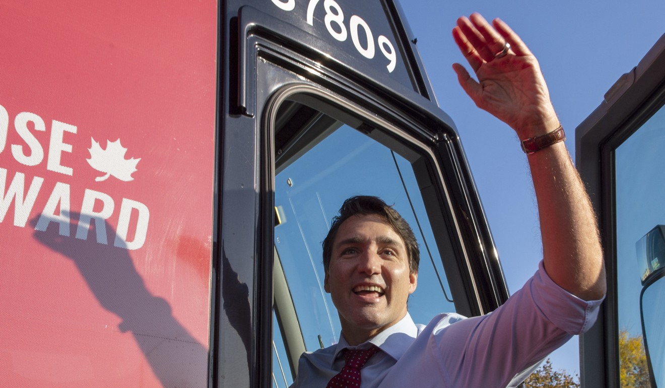 Justin Trudeau on the campaign trail. Photo: AP
