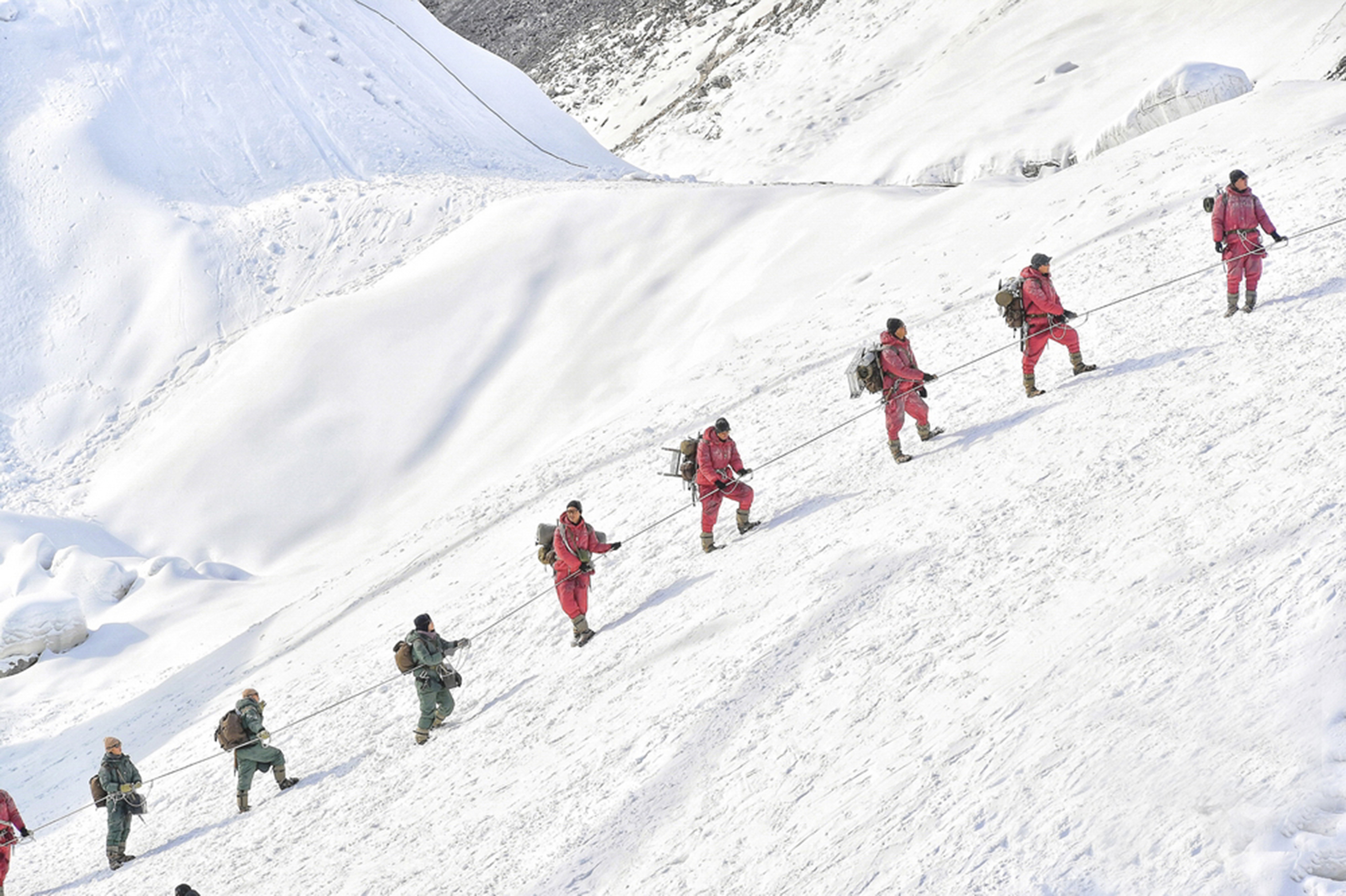 A still from The Climbers, one of three patriotic blockbusters recently released in China.