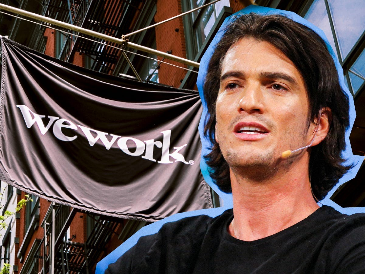 WeWork’s Adam Neumann said he would be stepping down from his role as CEO. Photo: Eduardo Munoz/Reuters; Samantha Lee/Business Insider