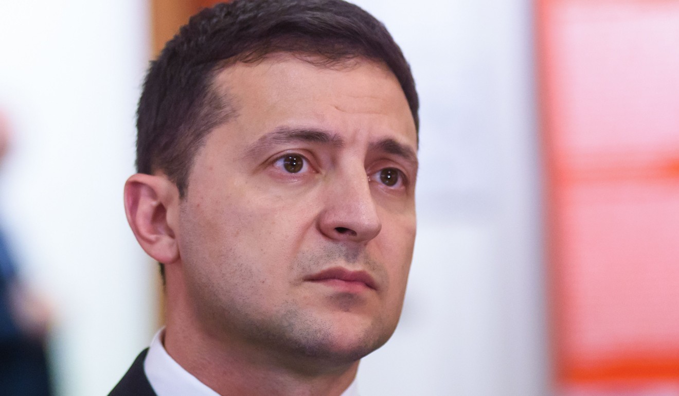 At issue in the impeachment inquiry is a June phone call in which Donald Trump asked Ukrainian President Volodymyr Zelensky (shown) to investigate Trump’s political rival Joe Biden and Biden’s son Hunter, who had been a director of a Ukrainian energy company. Photo: AFP